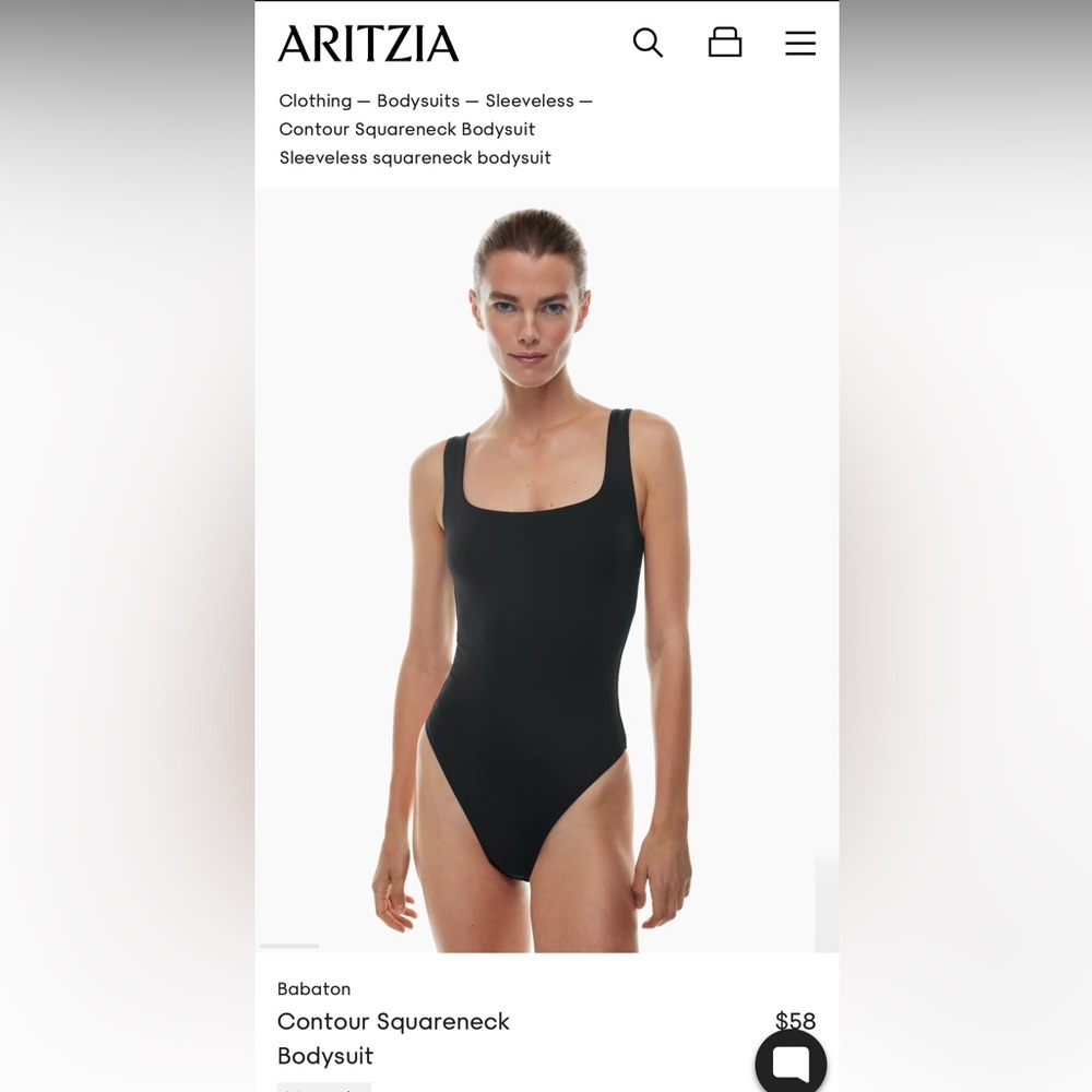 Aritzia Babaton Contour Squareneck Bodysuit